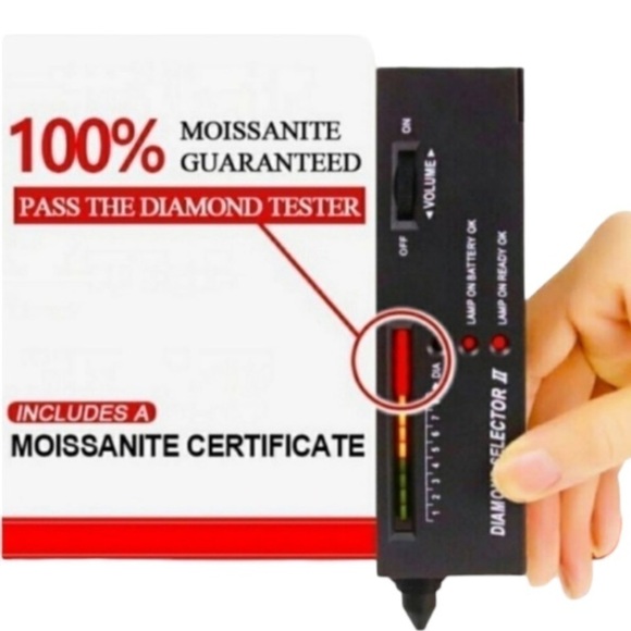 Certified 0.50ct. t.w. Moissanite Solitaire Ring NEW - Picture 9 of 12